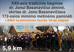 XXII-asis tradicinis bėgimas dr. Jonui Basanavičiui atminti, skirtas dr. Jono Basanavičiaus 172-osios mimimo metinėms paminėti