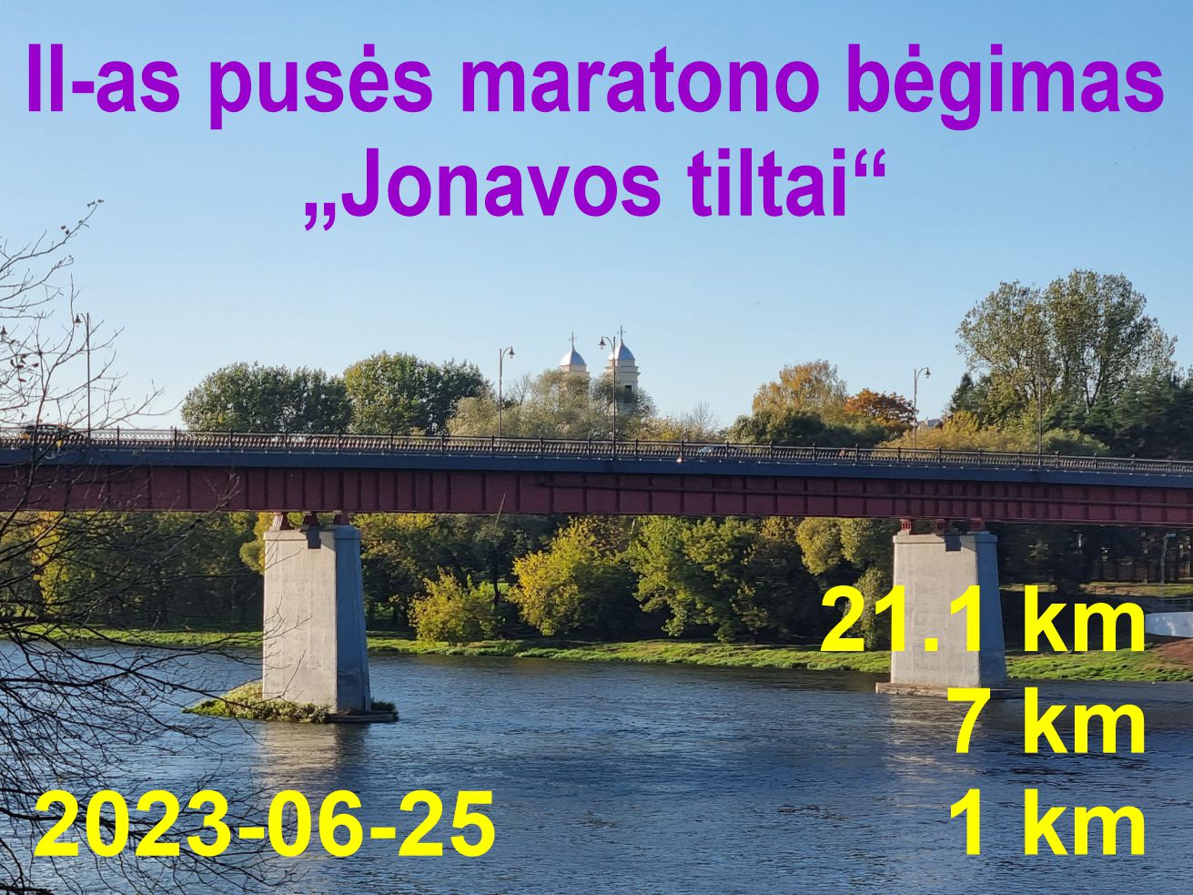 II-as pusės maratono bėgimas „Jonavos tiltai“