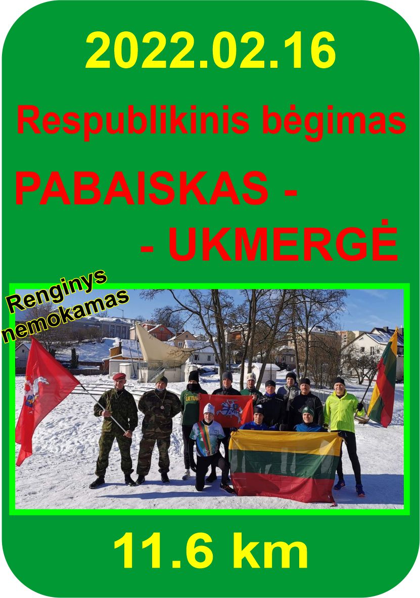 Respublikinis bėgimas „Pabaiskas-Ukmergė“